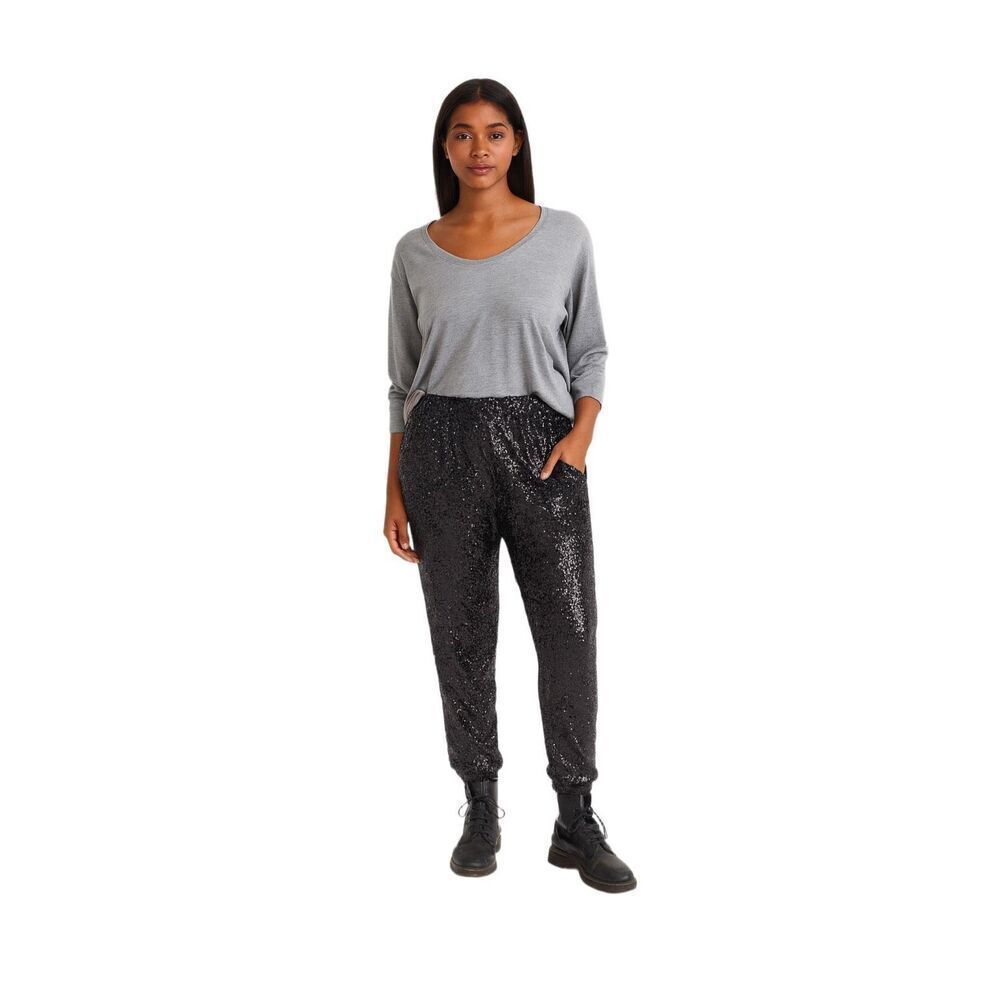 Cable & Gauge size L sequined lined joggers.